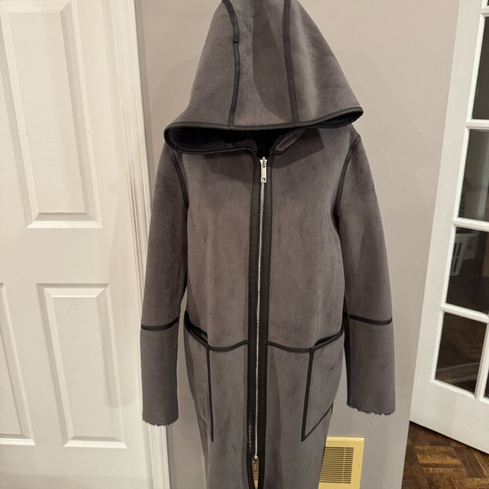 Rino & Pelle Ova Reversible Jacket Black Grey Size 40 L - Picture 3 of 8